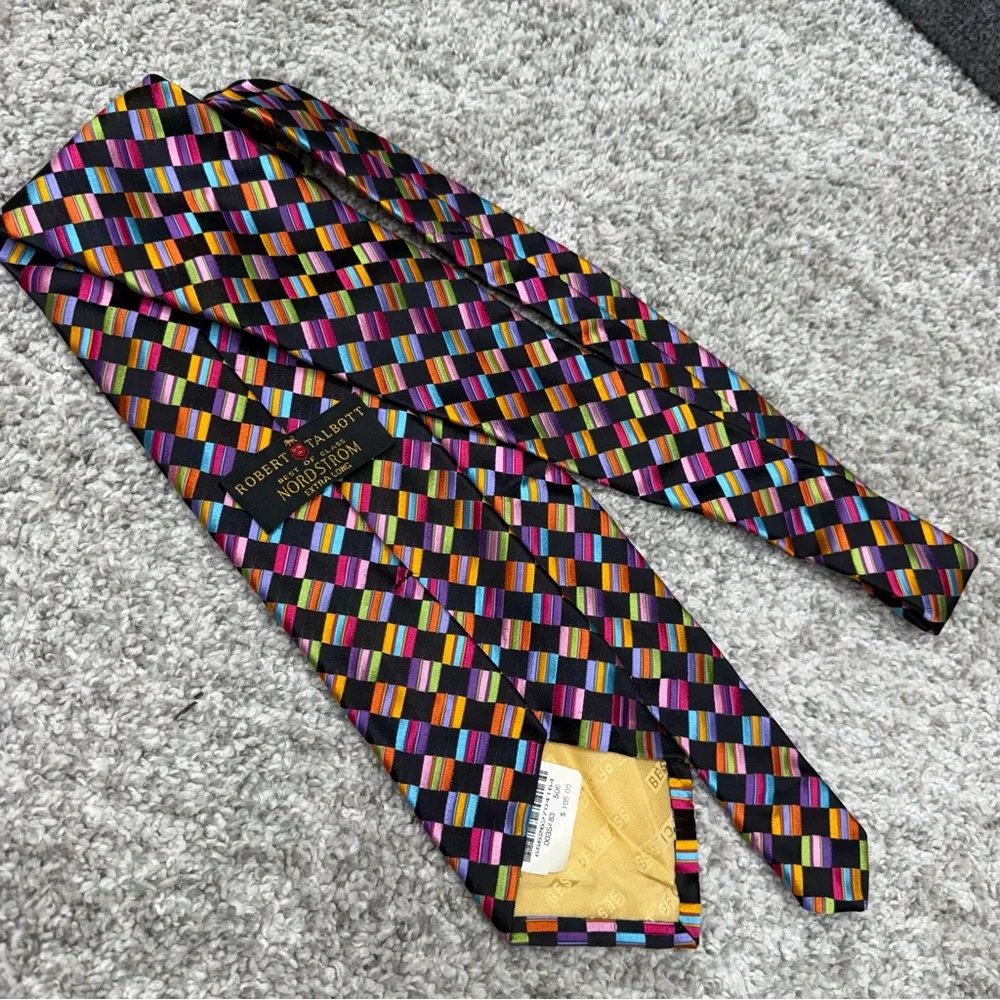 Robert Talbott best of class Nordstrom extra long Necktie Tie‎ Men's 3.75